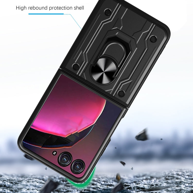 For Motorola Razr 50 Magnetic Holder TPU+PC Phone Case