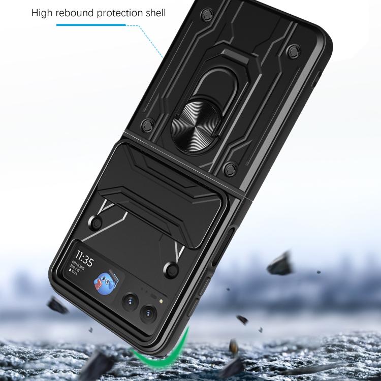 For Motorola Razr 40 Magnetic Holder TPU+PC Phone Case