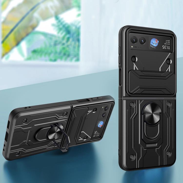 For Motorola Razr 40 Magnetic Holder TPU+PC Phone Case