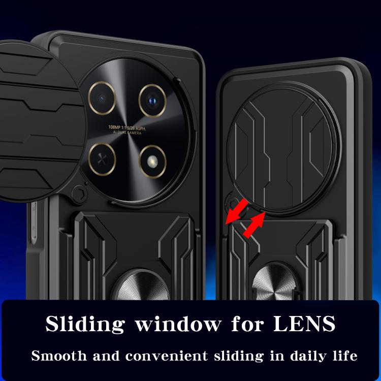For Huawei nova 13i Sliding Camshield TPU+PC Phone Case with Card Slot