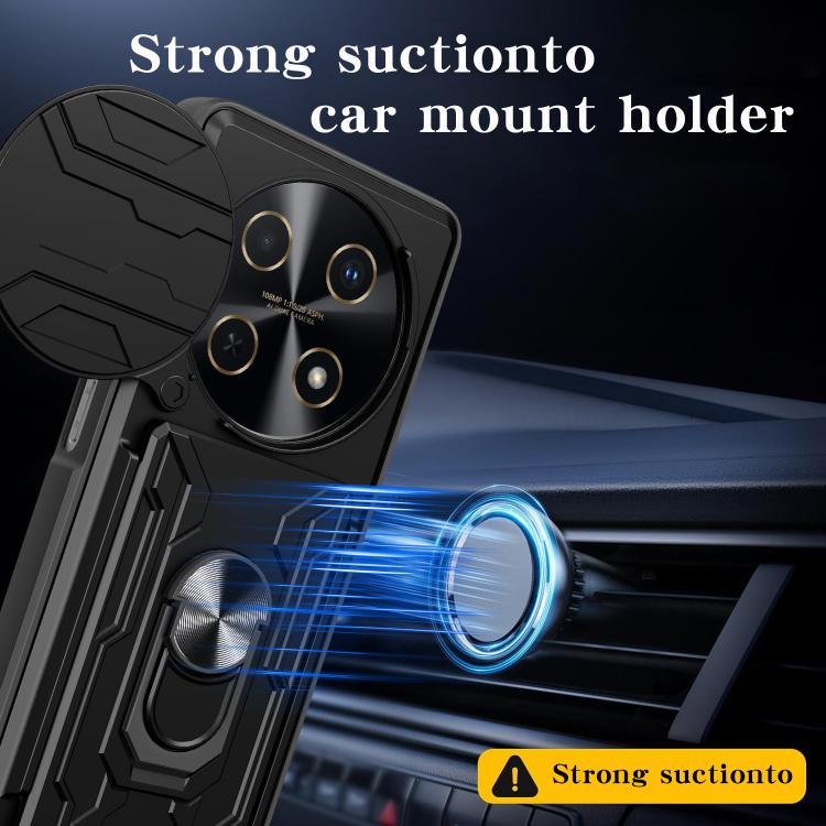 For Huawei nova 13i Sliding Camshield TPU+PC Phone Case with Card Slot
