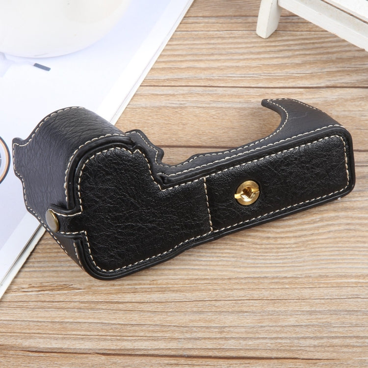 For FUJIFILM X-S20 Buffalo Texture PU Leather Camera Half Case Base