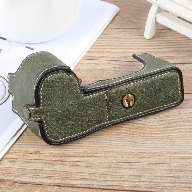 For FUJIFILM X-S20 Buffalo Texture PU Leather Camera Half Case Base