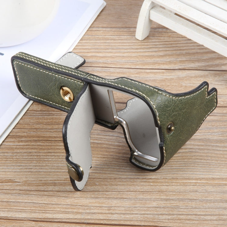 For FUJIFILM X-S20 Buffalo Texture PU Leather Camera Half Case Base