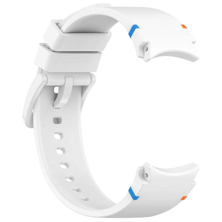 For Samsung Galaxy Watch 7 40 / 44mm Official Solid Color Stitched Silicone Watch Band