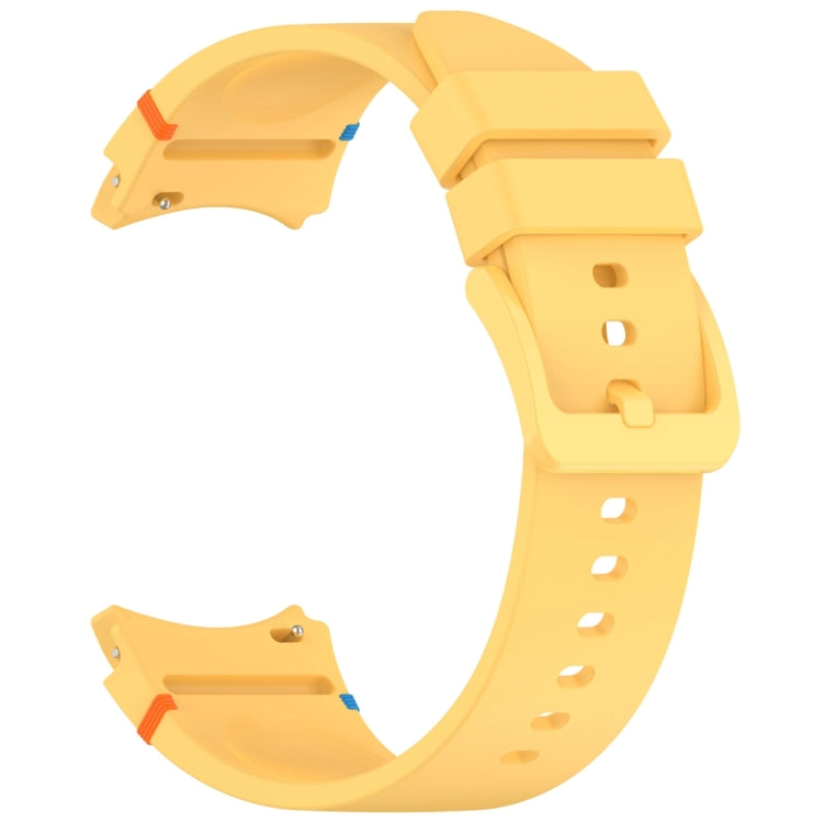 For Samsung Galaxy Watch 7 40 / 44mm Official Solid Color Stitched Silicone Watch Band