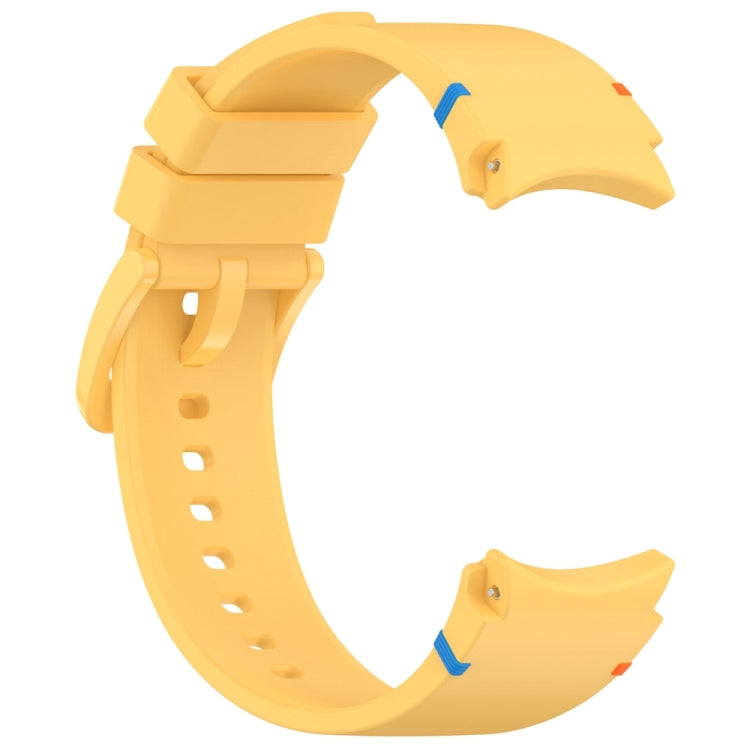 For Samsung Galaxy Watch 7 40 / 44mm Official Solid Color Stitched Silicone Watch Band