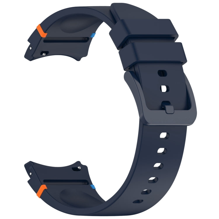 For Samsung Galaxy Watch 7 40 / 44mm Official Solid Color Stitched Silicone Watch Band