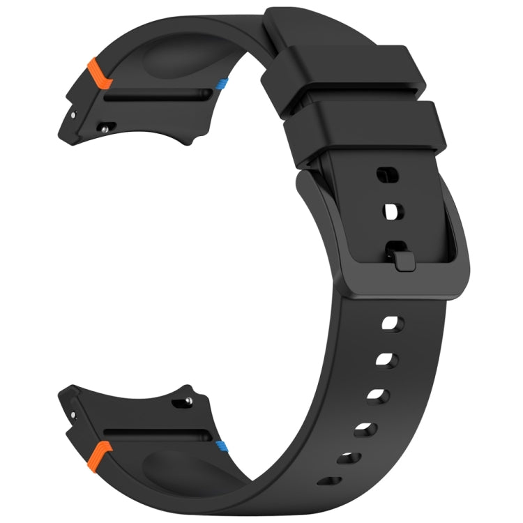 For Samsung Galaxy Watch 7 40 / 44mm Official Solid Color Stitched Silicone Watch Band