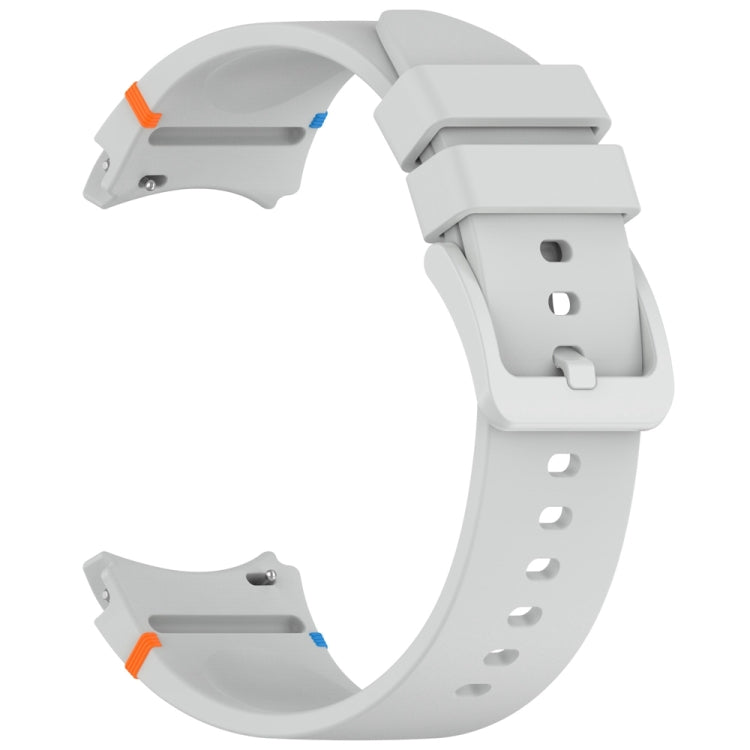 For Samsung Galaxy Watch 7 40 / 44mm Official Solid Color Stitched Silicone Watch Band