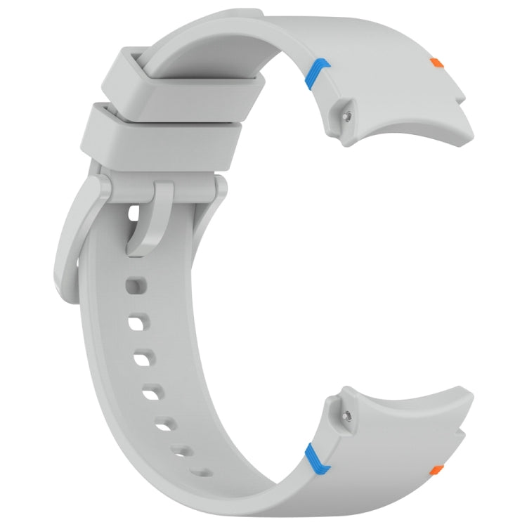 For Samsung Galaxy Watch 7 40 / 44mm Official Solid Color Stitched Silicone Watch Band