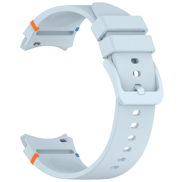 For Samsung Galaxy Watch 7 40 / 44mm Official Solid Color Stitched Silicone Watch Band