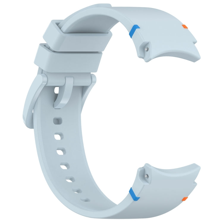 For Samsung Galaxy Watch 7 40 / 44mm Official Solid Color Stitched Silicone Watch Band