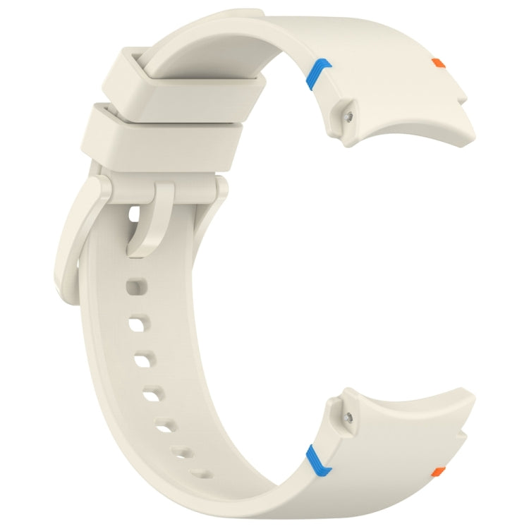 For Samsung Galaxy Watch 7 40 / 44mm Official Solid Color Stitched Silicone Watch Band