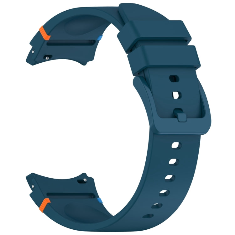 For Samsung Galaxy Watch 7 40 / 44mm Official Solid Color Stitched Silicone Watch Band