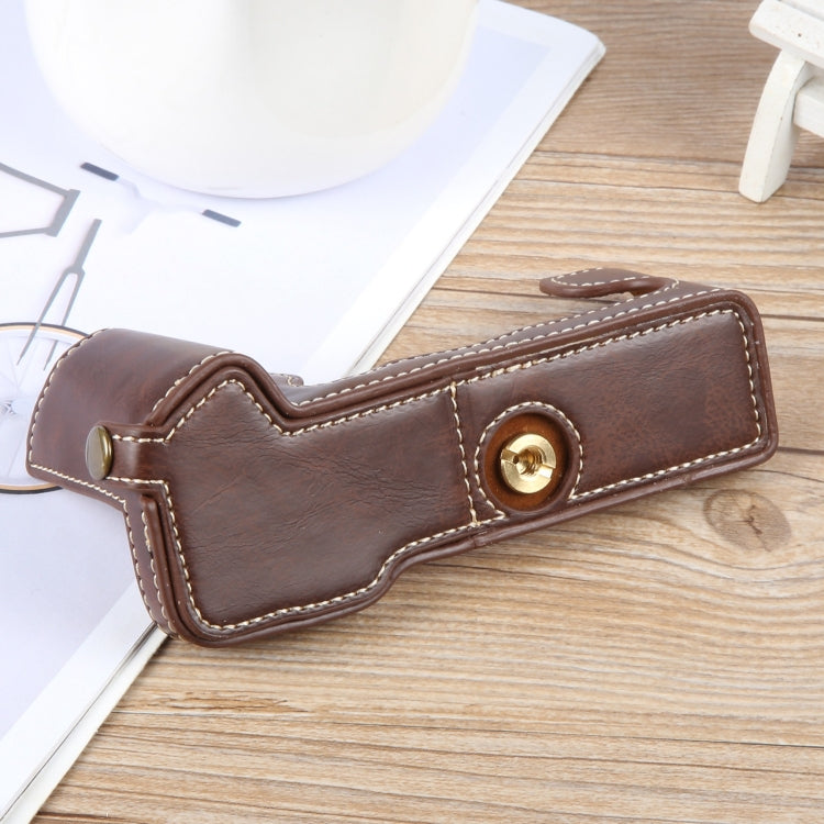 For FUJIFILM X-T5 Glossy PU Leather Camera Half Case Base
