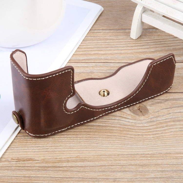 For Nikon ZFC Glossy PU Leather Camera Half Case Base