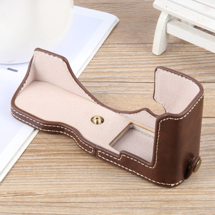 For Nikon ZFC Glossy PU Leather Camera Half Case Base