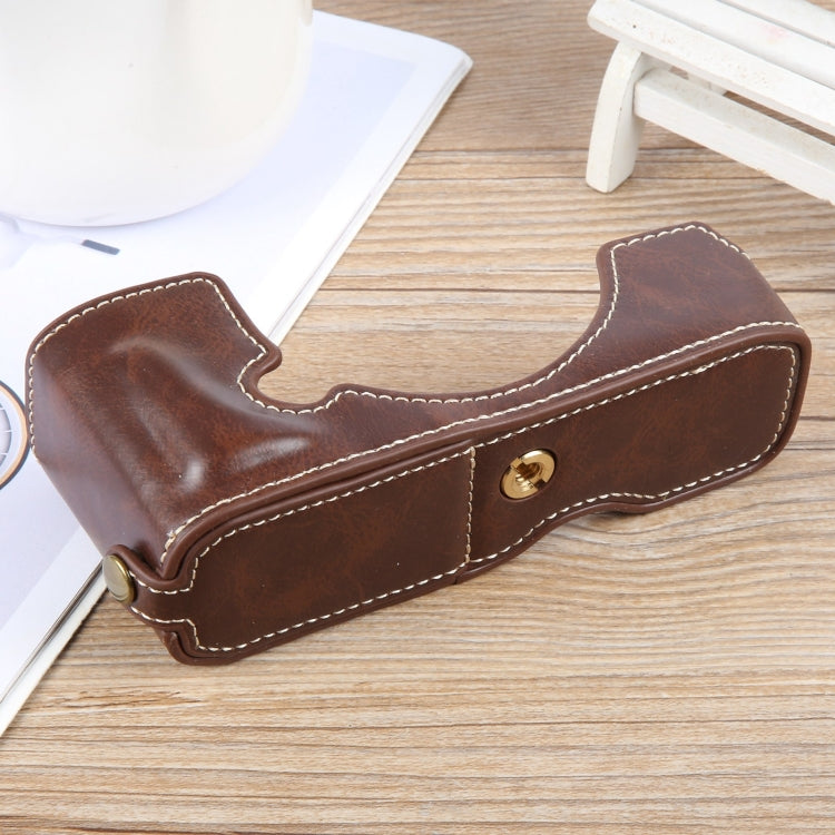 For Nikon ZFC Glossy PU Leather Camera Half Case Base