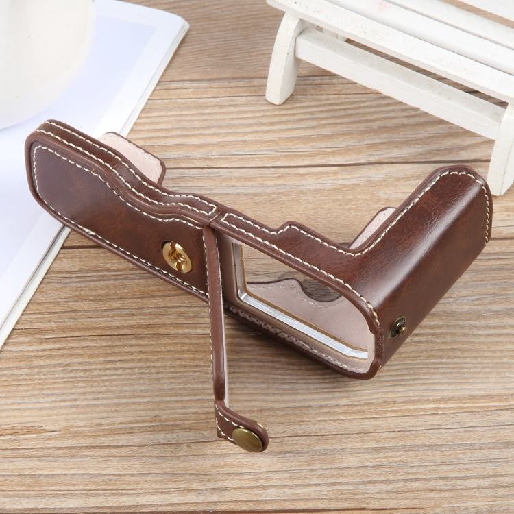 For Nikon ZFC Glossy PU Leather Camera Half Case Base