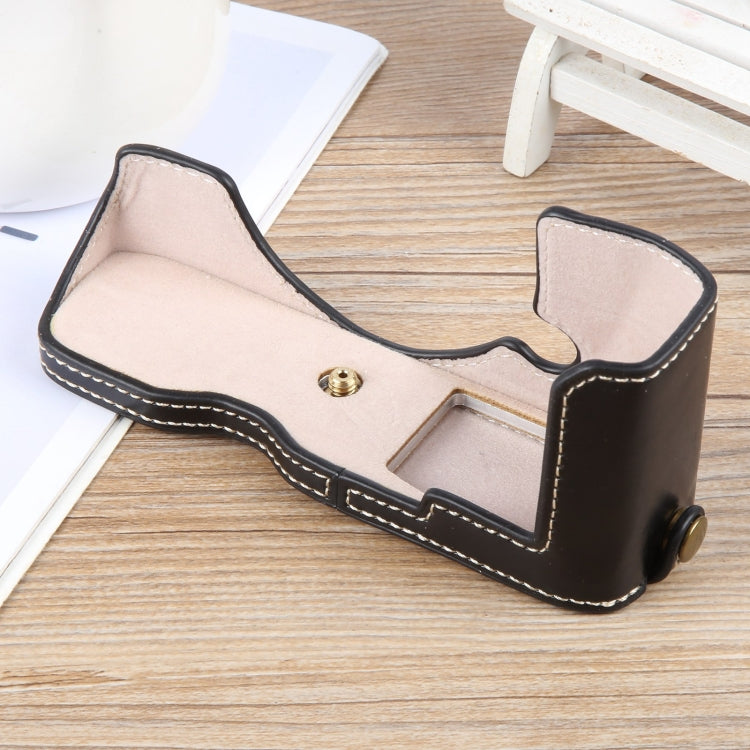 For Nikon ZFC Glossy PU Leather Camera Half Case Base