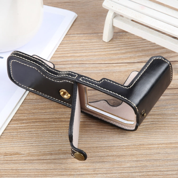 For Nikon ZFC Glossy PU Leather Camera Half Case Base