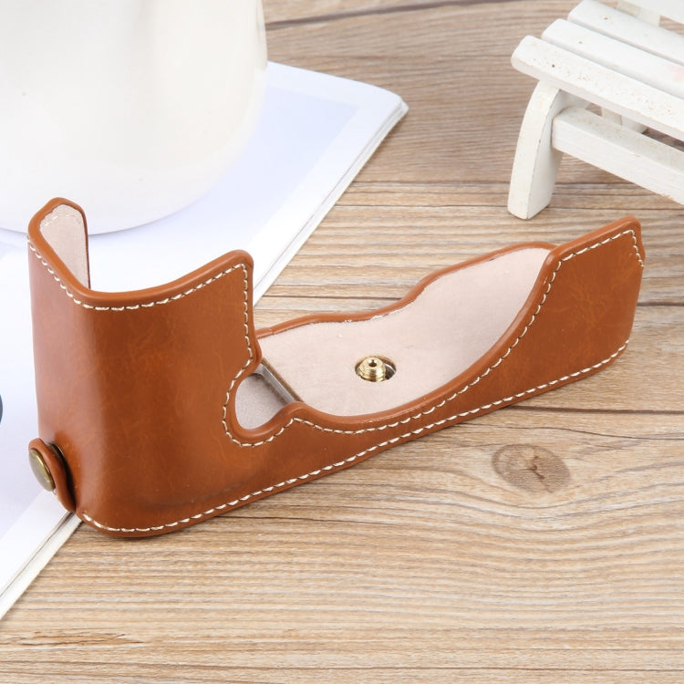 For Nikon ZFC Glossy PU Leather Camera Half Case Base