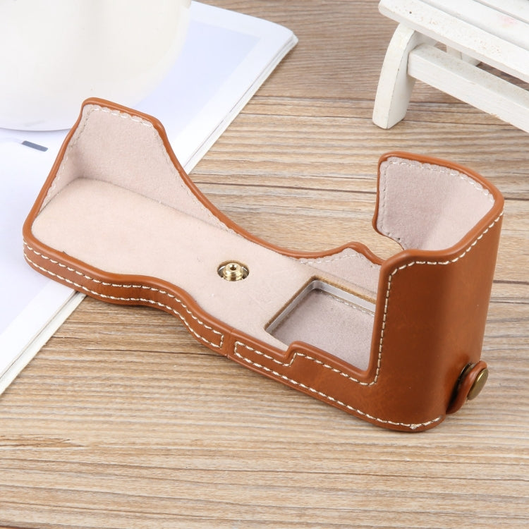 For Nikon ZFC Glossy PU Leather Camera Half Case Base