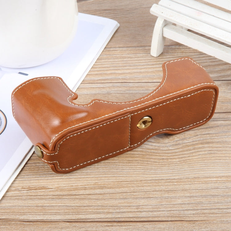For Nikon ZFC Glossy PU Leather Camera Half Case Base