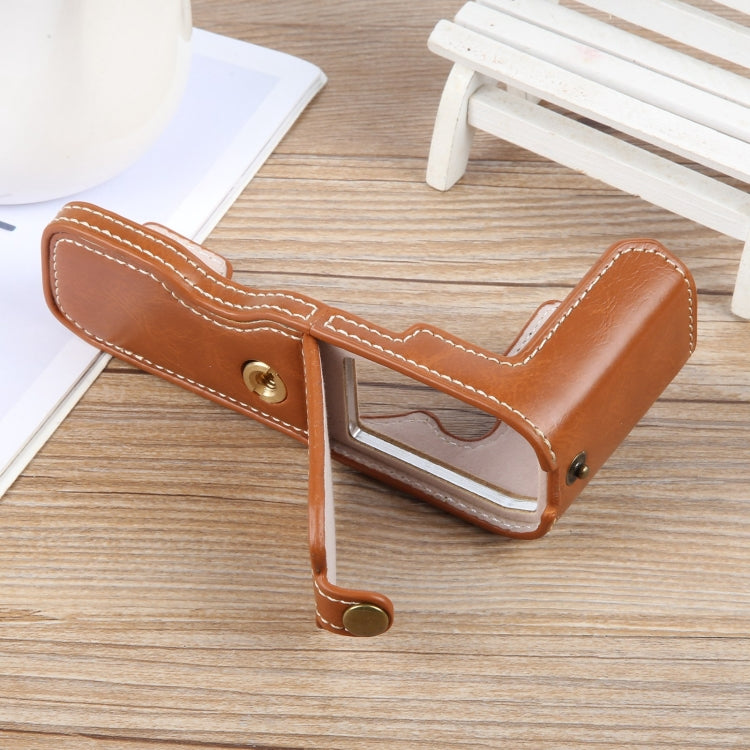 For Nikon ZFC Glossy PU Leather Camera Half Case Base