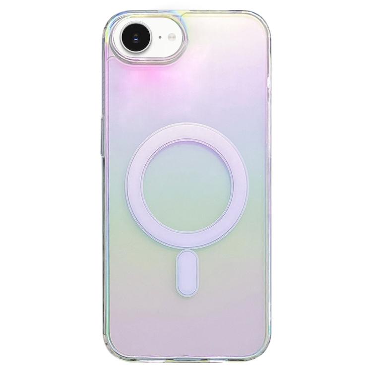 For iPhone 16e / 17e Gradient Color MagSafe Airbag Full Coverage Phone Case - Rainbow