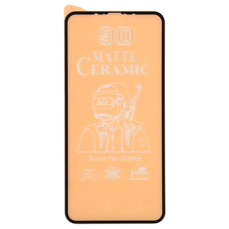 For iPhone 12 / 12 Pro 25pcs 9D Full Screen Full Glue Frosted Ceramic Film