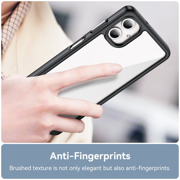 For Samsung Galaxy A06 4G Colorful Series Acrylic Hybrid TPU Phone Case