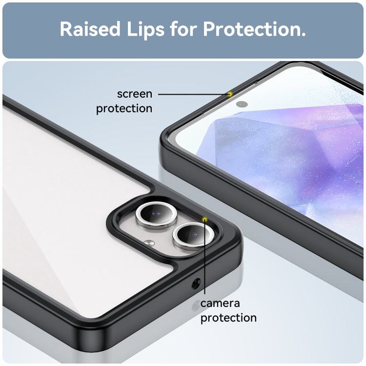 For Samsung Galaxy A06 4G Colorful Series Acrylic Hybrid TPU Phone Case