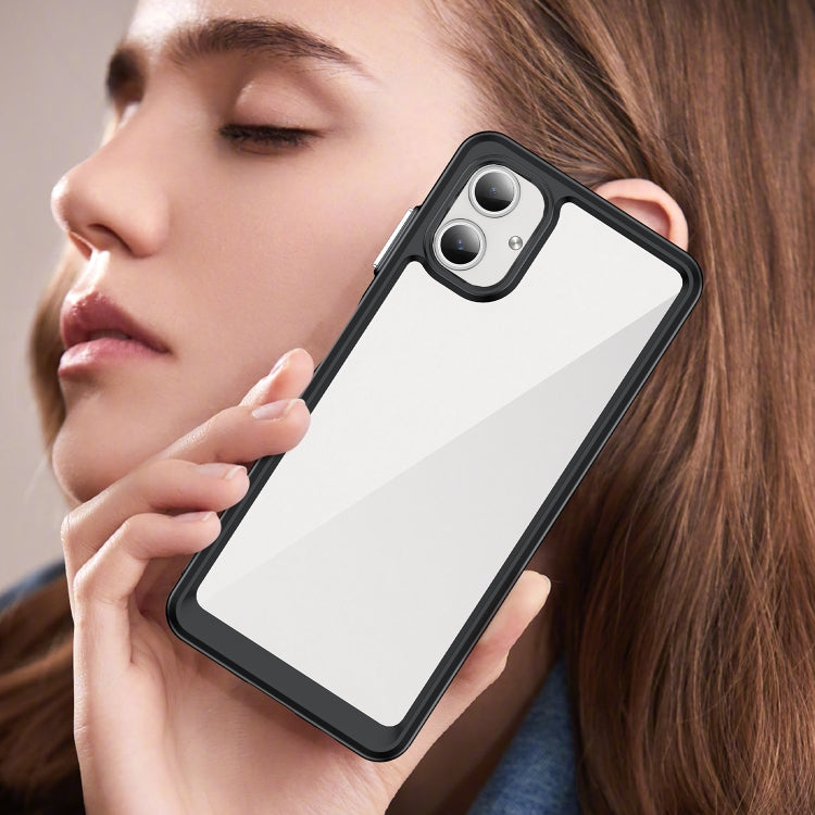 For Samsung Galaxy A06 4G Colorful Series Acrylic Hybrid TPU Phone Case