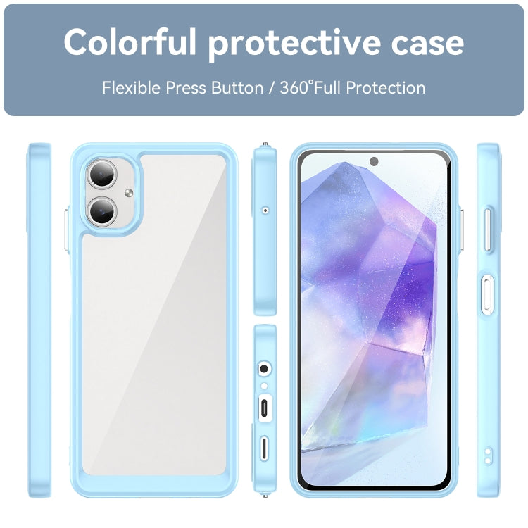 For Samsung Galaxy A06 4G Colorful Series Acrylic Hybrid TPU Phone Case