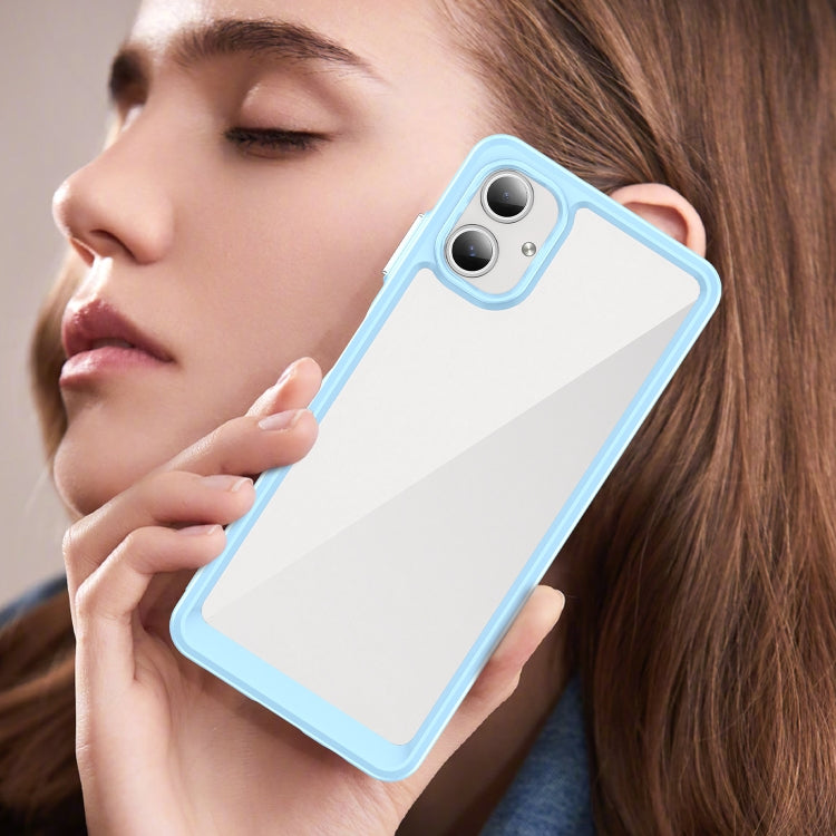For Samsung Galaxy A06 4G Colorful Series Acrylic Hybrid TPU Phone Case
