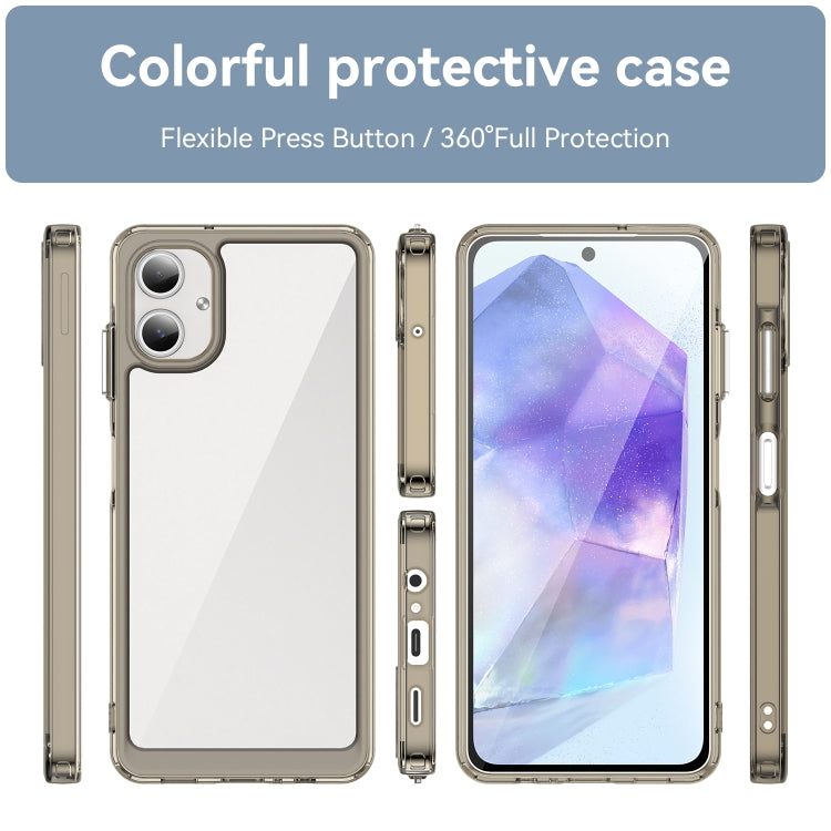 For Samsung Galaxy A06 4G Colorful Series Acrylic Hybrid TPU Phone Case