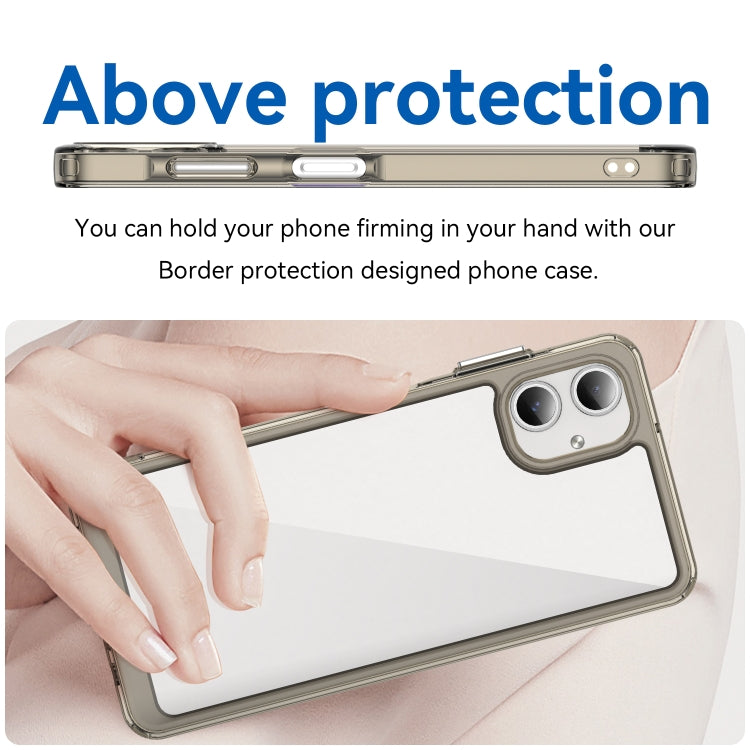 For Samsung Galaxy A06 4G Colorful Series Acrylic Hybrid TPU Phone Case