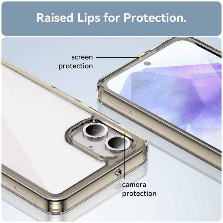 For Samsung Galaxy A06 4G Colorful Series Acrylic Hybrid TPU Phone Case