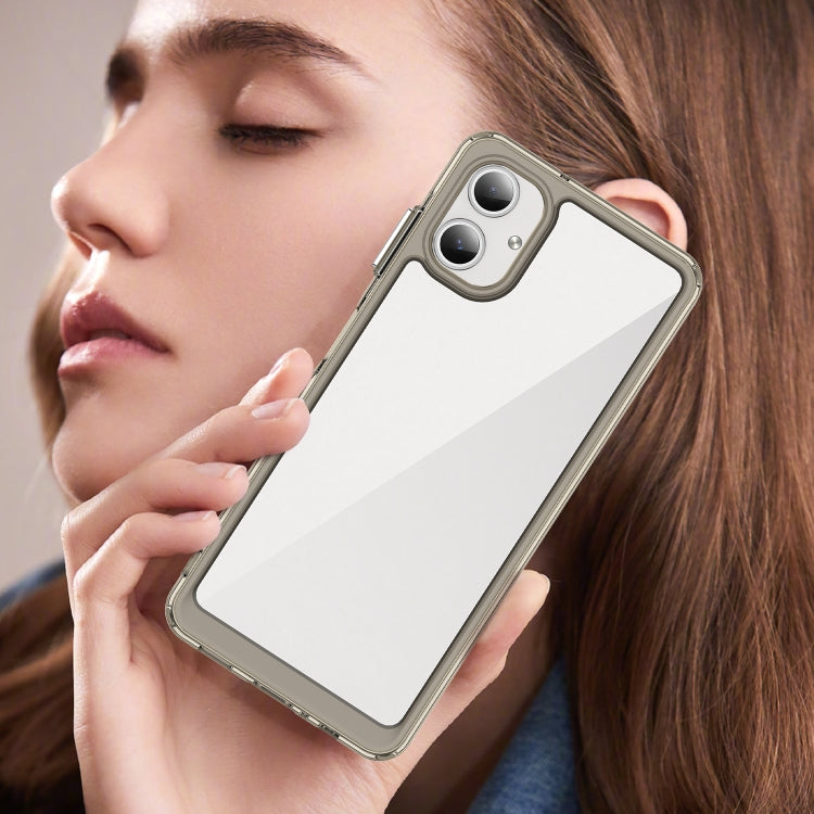 For Samsung Galaxy A06 4G Colorful Series Acrylic Hybrid TPU Phone Case