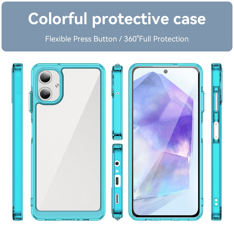 For Samsung Galaxy A06 4G Colorful Series Acrylic Hybrid TPU Phone Case
