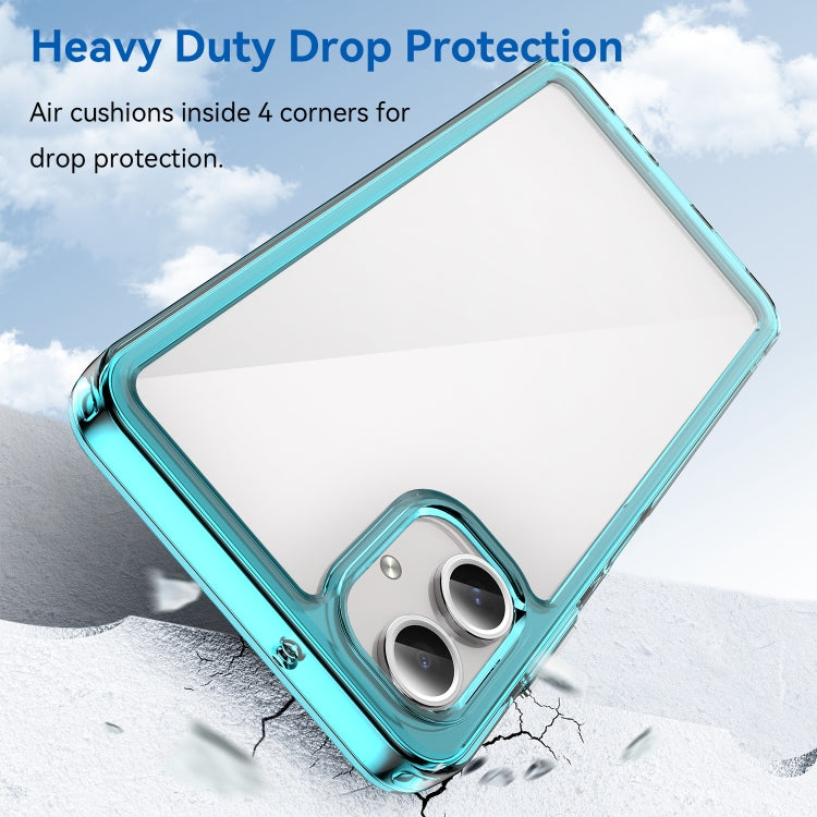 For Samsung Galaxy A06 4G Colorful Series Acrylic Hybrid TPU Phone Case