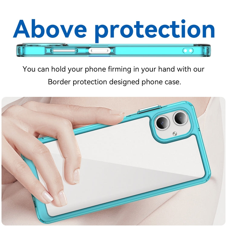 For Samsung Galaxy A06 4G Colorful Series Acrylic Hybrid TPU Phone Case
