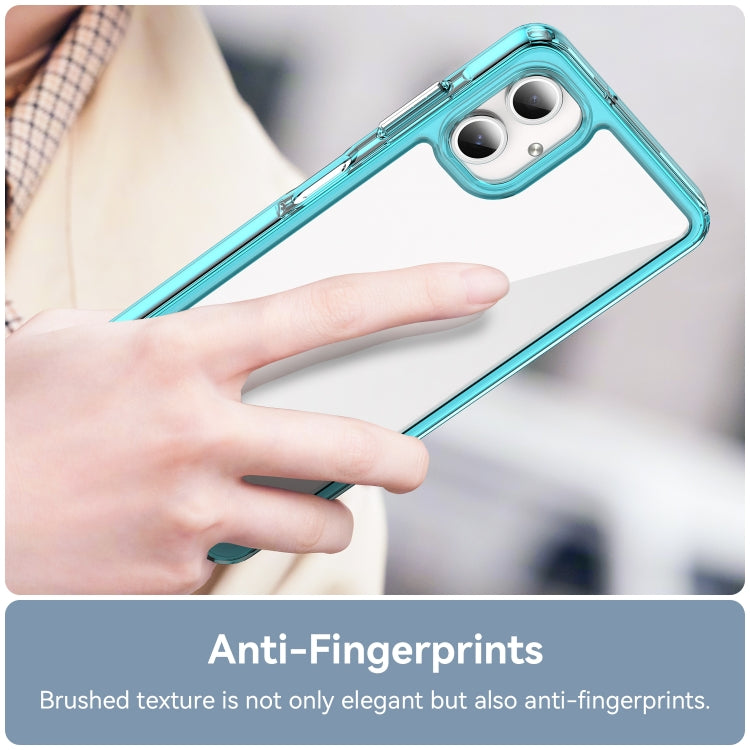 For Samsung Galaxy A06 4G Colorful Series Acrylic Hybrid TPU Phone Case