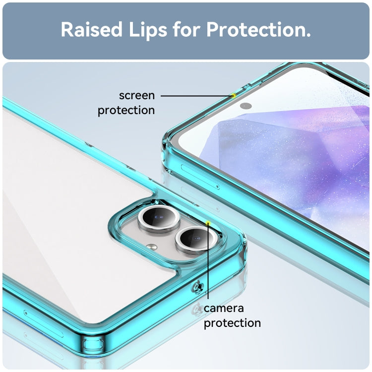For Samsung Galaxy A06 4G Colorful Series Acrylic Hybrid TPU Phone Case