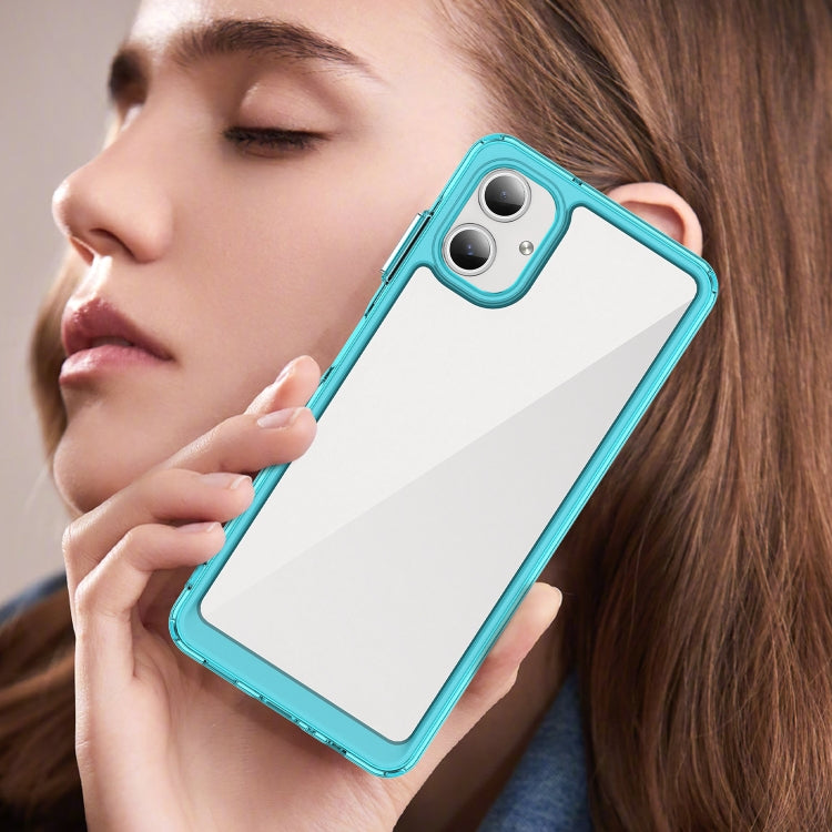For Samsung Galaxy A06 4G Colorful Series Acrylic Hybrid TPU Phone Case