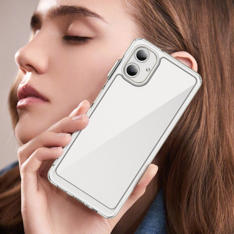 For Samsung Galaxy A06 4G Colorful Series Acrylic Hybrid TPU Phone Case