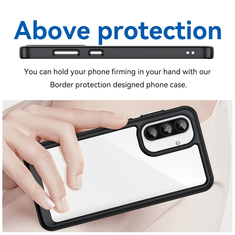 For Samsung Galaxy A36 5G Colorful Series Acrylic Hybrid TPU Phone Case
