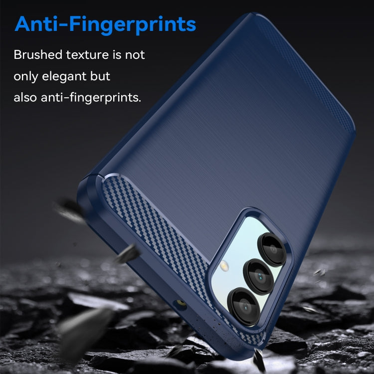 For Samsung Galaxy A16 5G Carbon Fiber Brushed Texture TPU Phone Case
